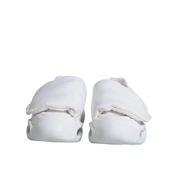 Dolce & Gabbana White Padded Fabric Low Top Sneakers Shoes - Picture 2 of 10